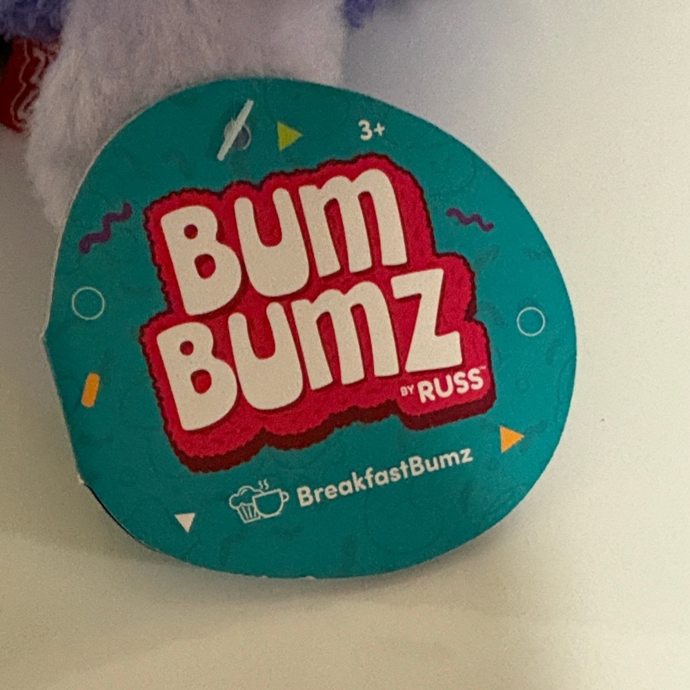 Bum Bumz Plush Purple Blueberry Muffin Stuffed Animal - Soft Kids Toy - Picture 2 of 10
